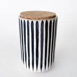 Canister Tall: Stripes Black