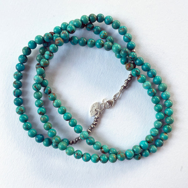Bead Neck #200: Turquoise 5mm