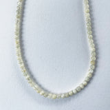 Bead Neck #400: Moonstone White w/Silver