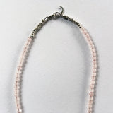 Bead Neck #400: Quartz Rose w/Sil