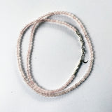 Bead Neck #400: Quartz Rose w/Sil