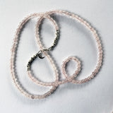 Bead Neck #400: Quartz Rose w/Sil