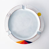 Ashtray: Prism Crescent Yellow