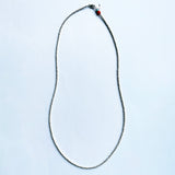 Bead Neck #101: Silver w/Coral & Turquoise 2