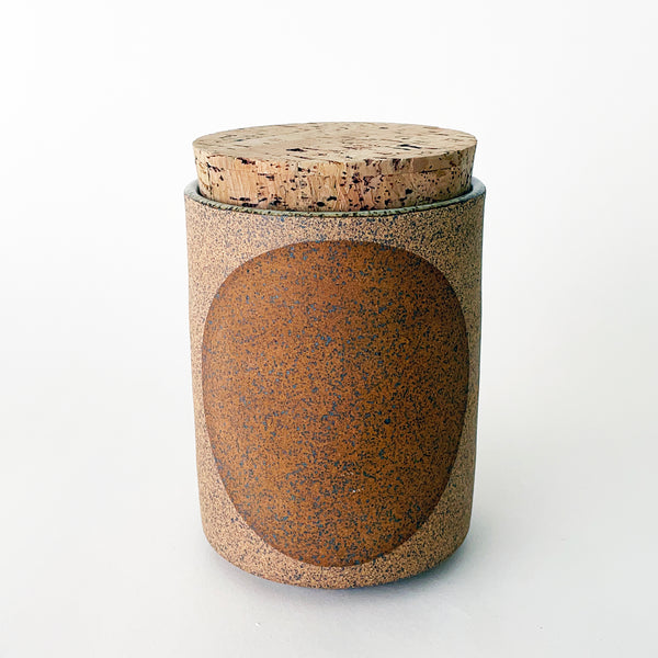 Canister Tall: Tucker Full Moon Amber Brown