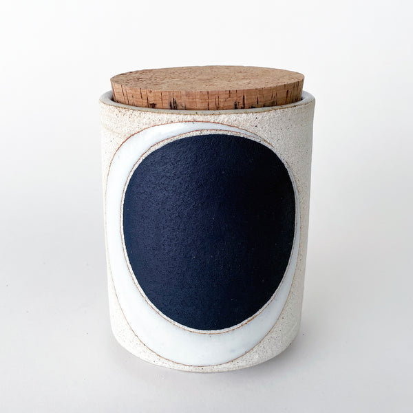 Canister Tall: Crescent Indigo