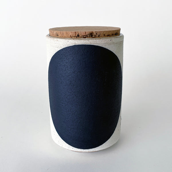 Canister Tall: Domino Indigo