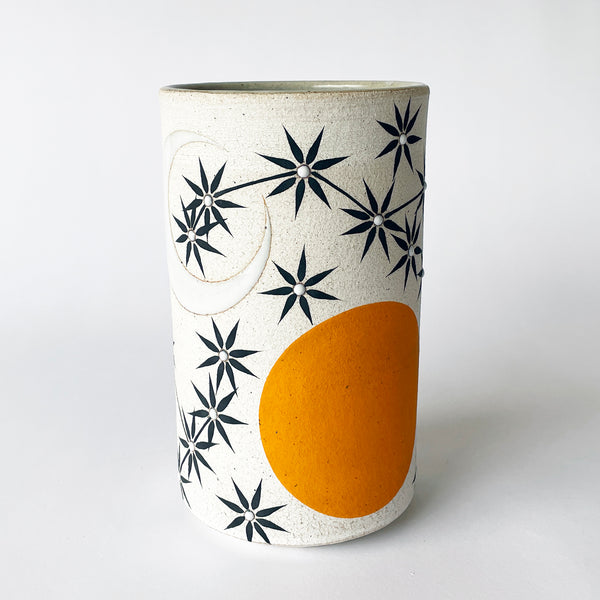 Vessel Tall: Sun Moon Stars Marigold