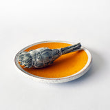 Dish Rnd Small: Full Moon Marigold