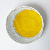 Dish Rnd Large: Crescent Yellow