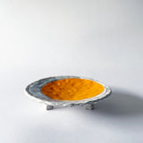 Dish Rnd Foot: Crescent Marigold / Hamm