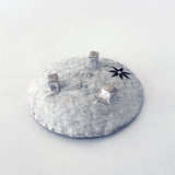 Dish Rnd Foot: Full Moon White