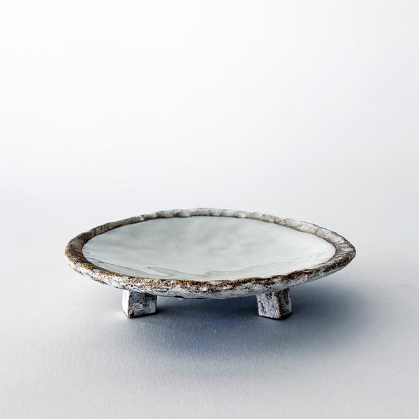 Dish Rnd Foot: Full Moon White