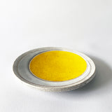 Dish Rnd: Crescent Yellow