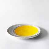 Dish Rnd: Crescent Yellow