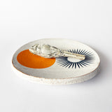 Dish Rnd Large: Sun & Marigold