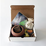 GIFT BOX: Rock Vessel & Palo Santo / Rainbow Rings TXD