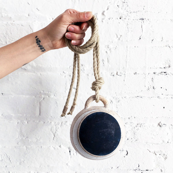 Jingle Bell Domed: Crescent Indigo