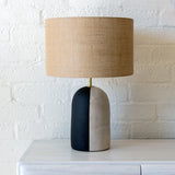 Lamp Kora Med: B&W / Burlap