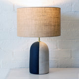 Lamp Kora Med: B&W / Burlap