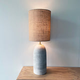 Lamp Kora Tall: White / Burlap Tall