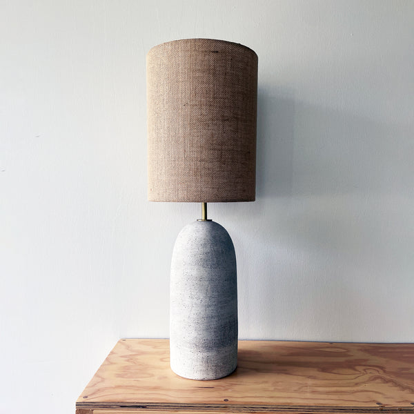 Lamp Kora Tall: White / Burlap Tall