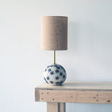 Lamp Rock Rnd Med: Constellation / Burlap