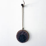 Ornament Rnd Large: Nested Two Dk Brown / Tucker