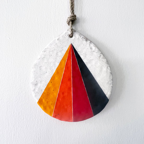 Ornament TDrop Lge: Prism Rnbw