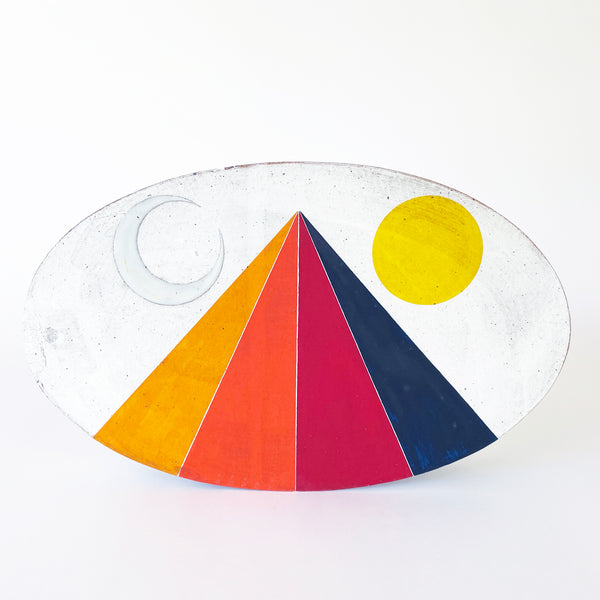 Oval: Prism Crescent Yellow