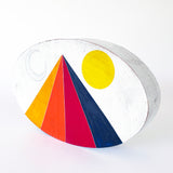 Oval: Prism Crescent Yellow