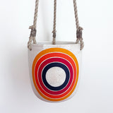 Planter Hanging: Rings Rainbow