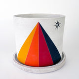 Planter: Prism w/ Star