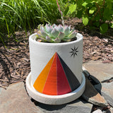 Planter: Prism w/ Star