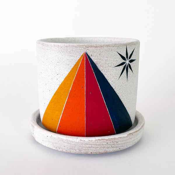 Planter: Prism w/ Star