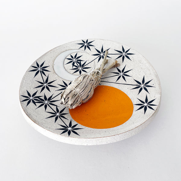 Reliquary Dish: Sun Moon Stars Marigold