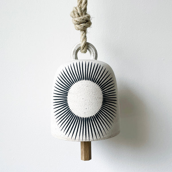 Thrown Bell Round: Sun & White Split / Wht