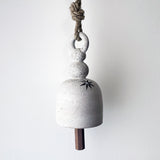 Thrown Bell Temple Round: White w/Star