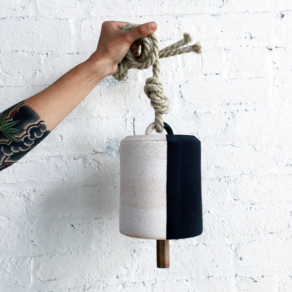 Thrown Bell Wide: Black & White