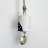 Thrown Bell Wide: Rings Indigo (Arc) Full Moon w/ Brass Disc