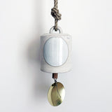 Thrown Bell Wide: Rings Indigo (Arc) Full Moon w/ Brass Disc