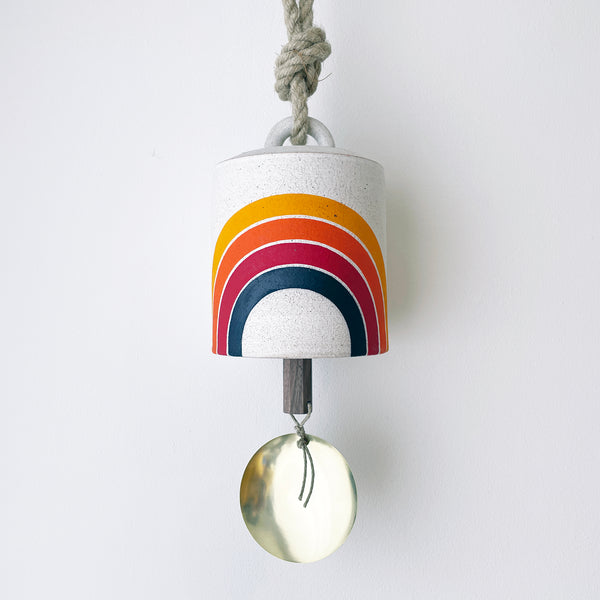 Thrown Bell Wide: Rings Rainbow (Arc) Full Moon w/ Brass Disc