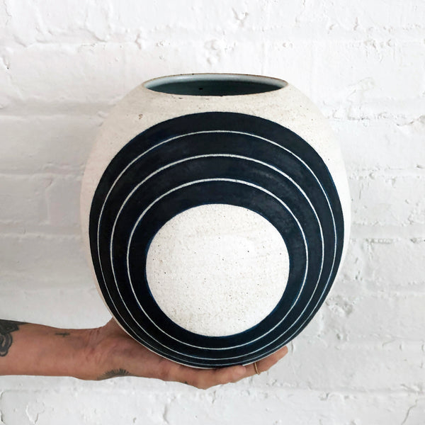 Vessel Round: Rings Indigo