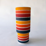 Vessel Step Tall: Rings Rainbow / Wht