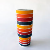 Vessel Step Tall: Rings Rainbow / Wht