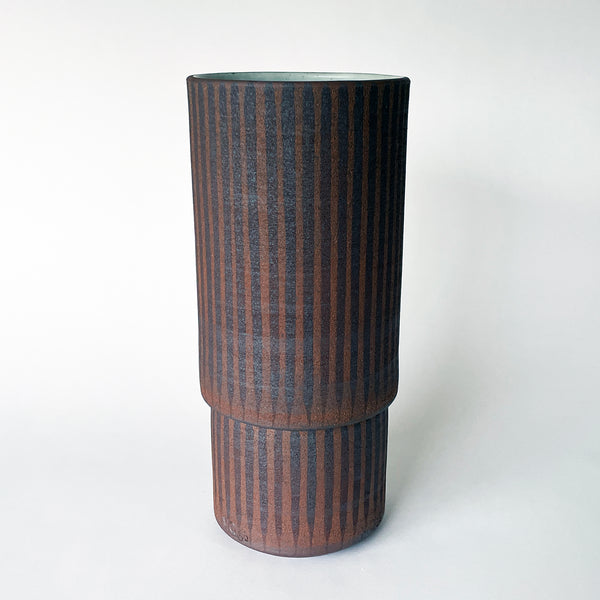 Vessel Step Tall: Stripes Dark Brown TXD