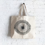 Tote Canvas: Dark Grey Eye