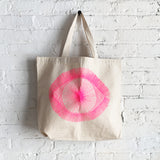 Tote Canvas: Fluorescent Pink Eye