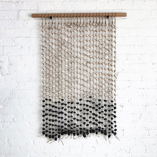 Curtain Bead: White & Black