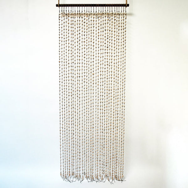 Curtain Press Bead: White